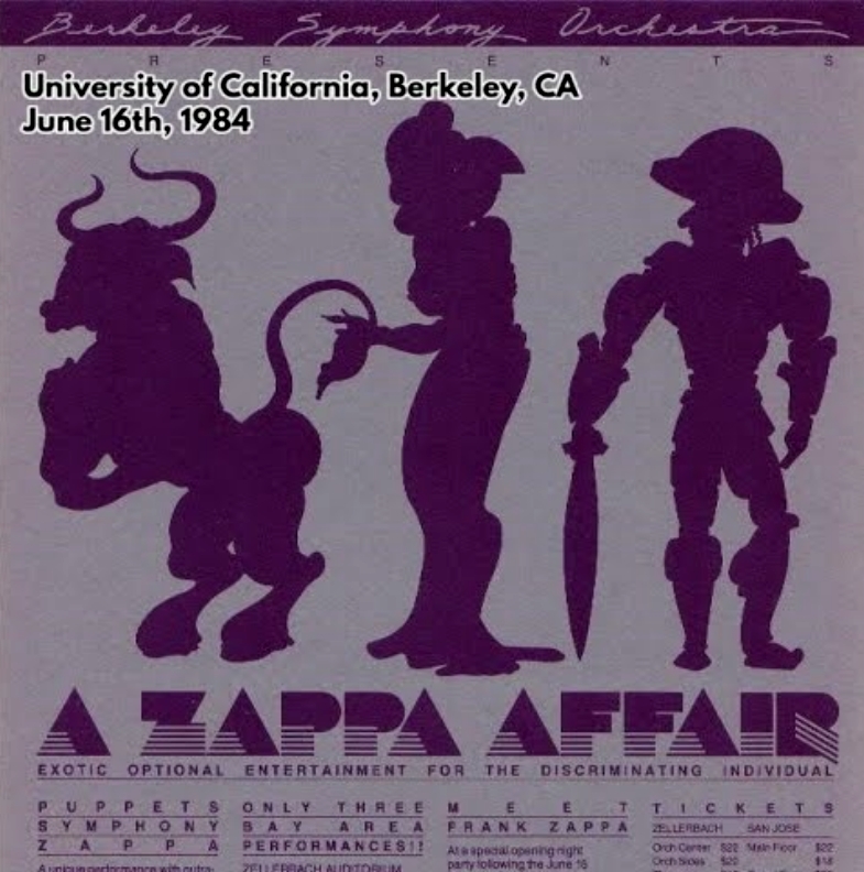 16/06/1984Zellerbach Auditorium @ University of California, Berkeley, CA